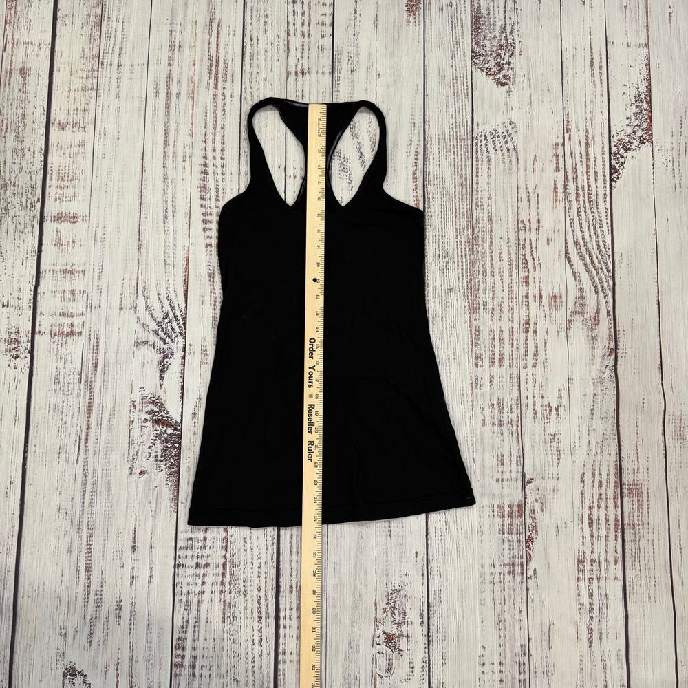 Lululemon Cool Racerback Black Longline Tank Est XS - Picture 4 of 5